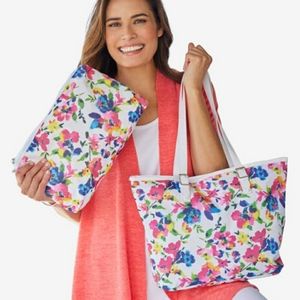 New Matching Tote & Wristlet Set